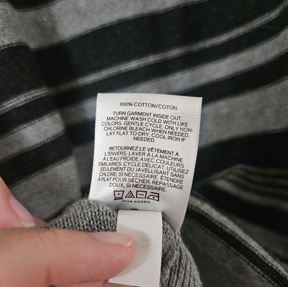 Mens Express Crew Neck Striped Sweater - Picture 6 of 6